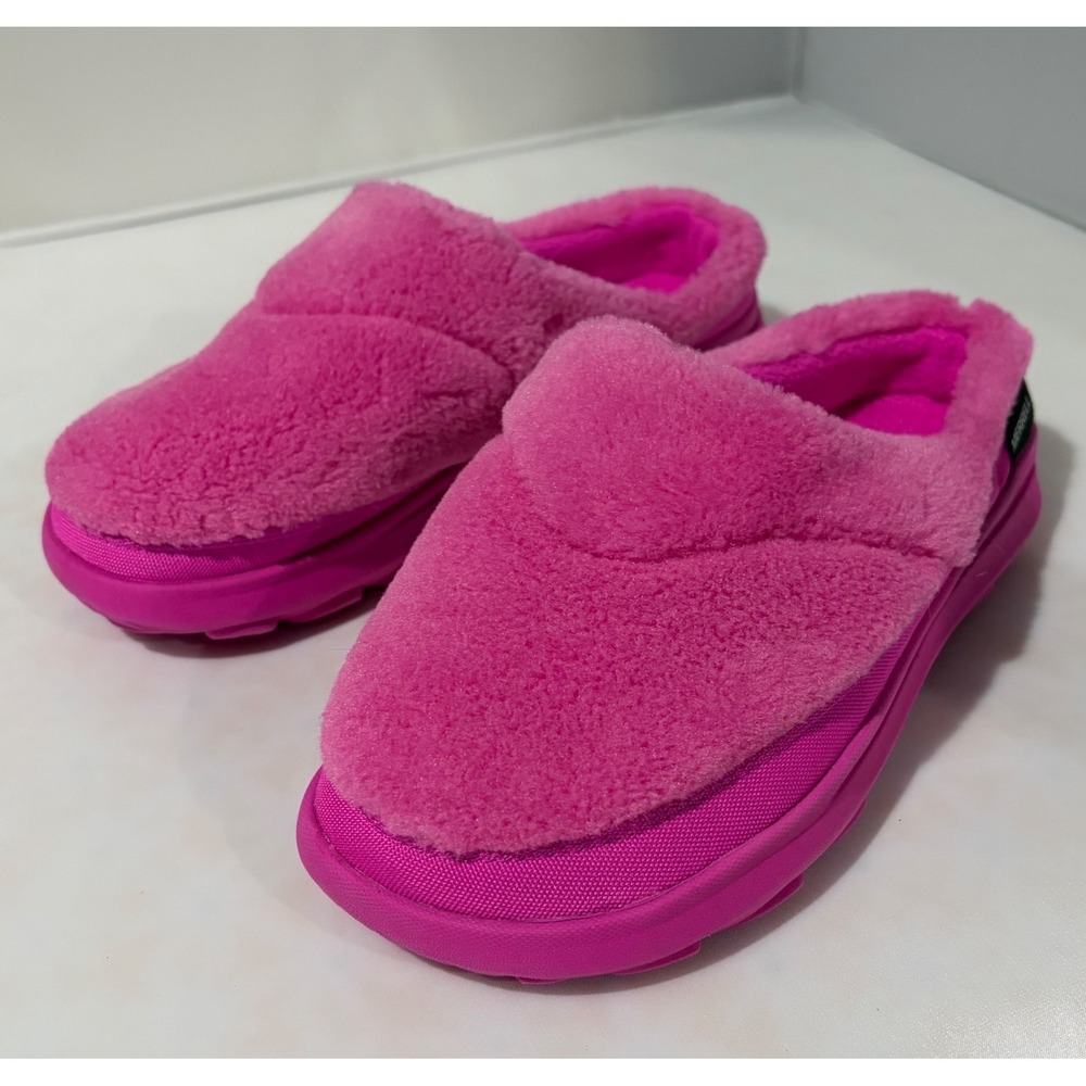 Merrell Hut Ultra Moc Pink Faux Fur Slippers Womens  Slip On Mules